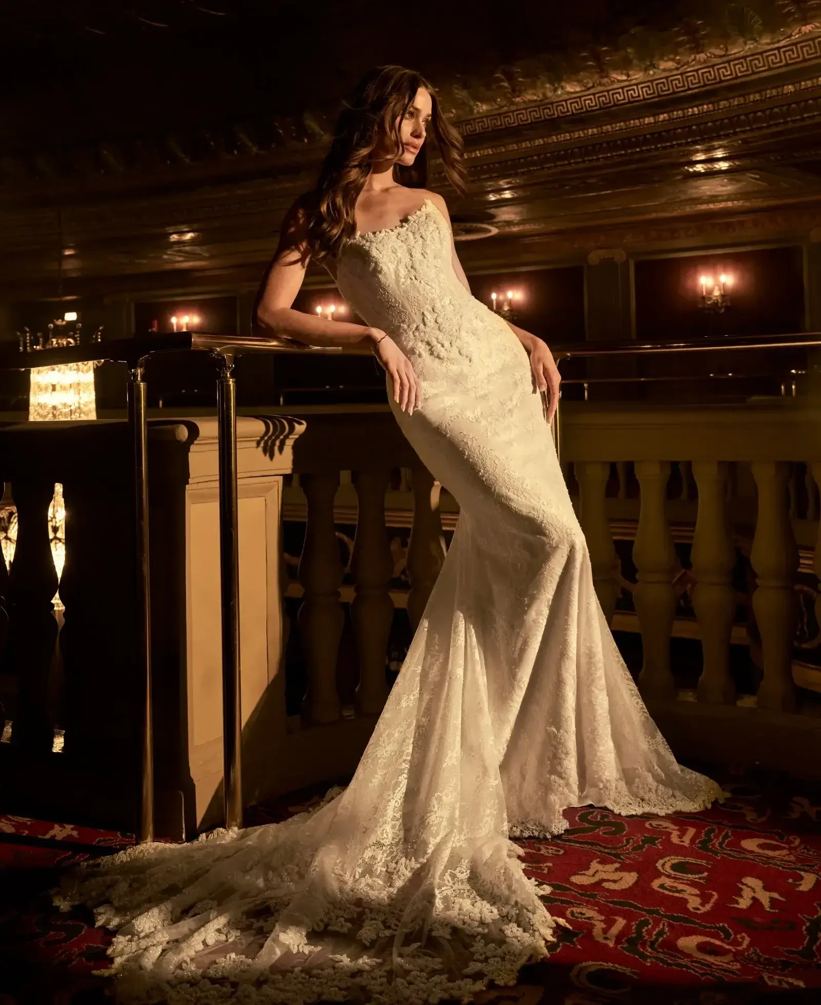 Model wearing a gown by Maggie Sottero