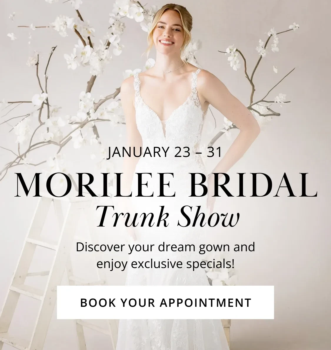 morilee bridal trunk show jan 2026