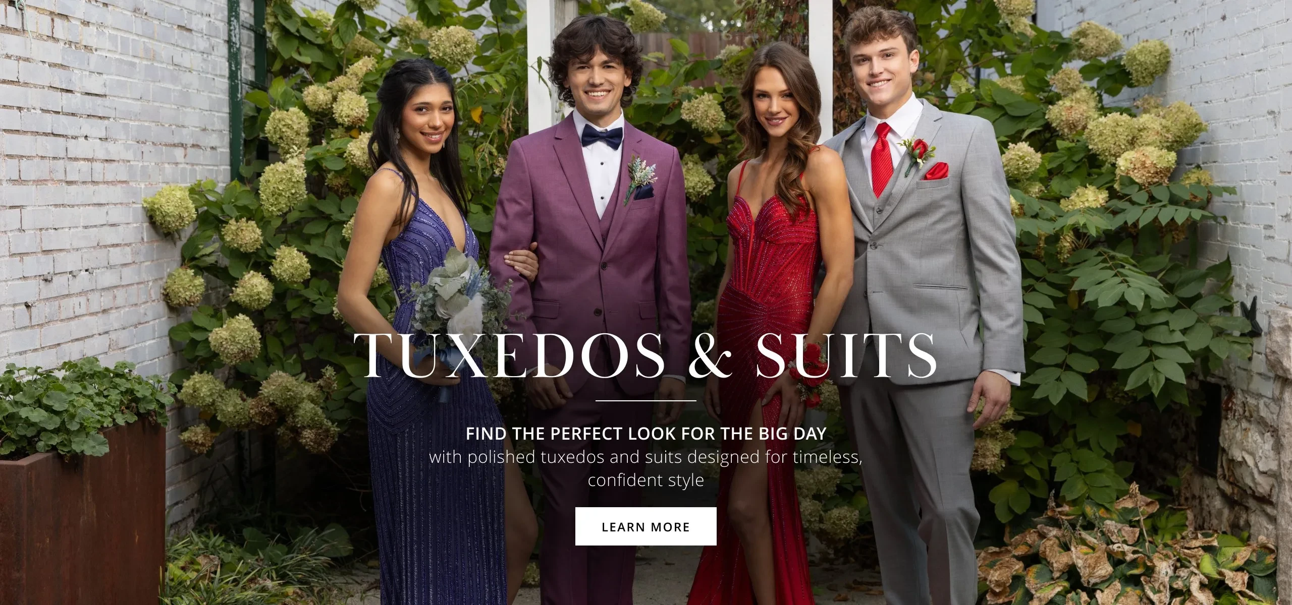 Tuxedos and Suits Banner